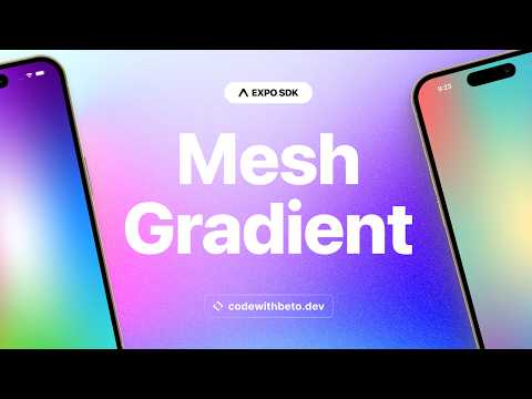 Expo Mesh Gradient | New Mesh Gradient in React Native thumbnail