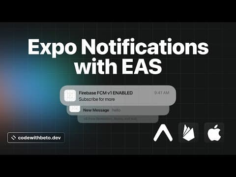 Expo Notifications with EAS | Complete Guide thumbnail