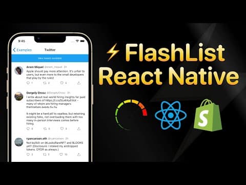 New FlashList | React Native Tutorial 2022 thumbnail