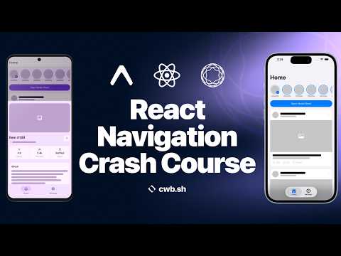 React Navigation v8 Crash Course - Liquid Glass, Tabs & More thumbnail
